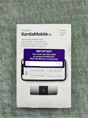 KardiaMobile 6L Portable 6-Lead EKG - White